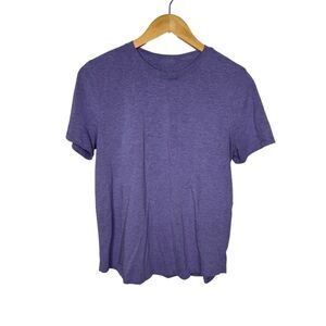 Lululemon love crewneck t-shirt curved hem purple size 8
